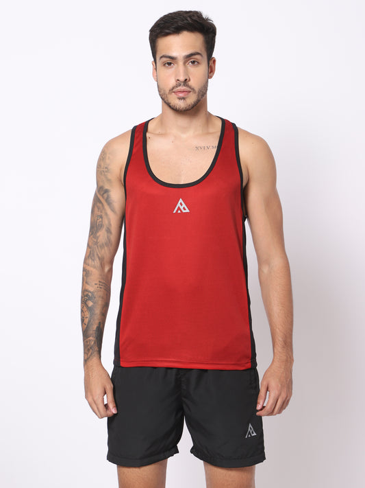 Mens Workout Gym Vest(Red)